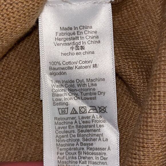 J.Crew 100% Cotton Sweater Blazer in Heather Camel Size Medium - Picture 6 of 9